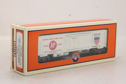 LIONEL 6-58209 A & P EGGS LIONEL BILLBOARD REEFER TCA ATLANTIC DIVISION with Box