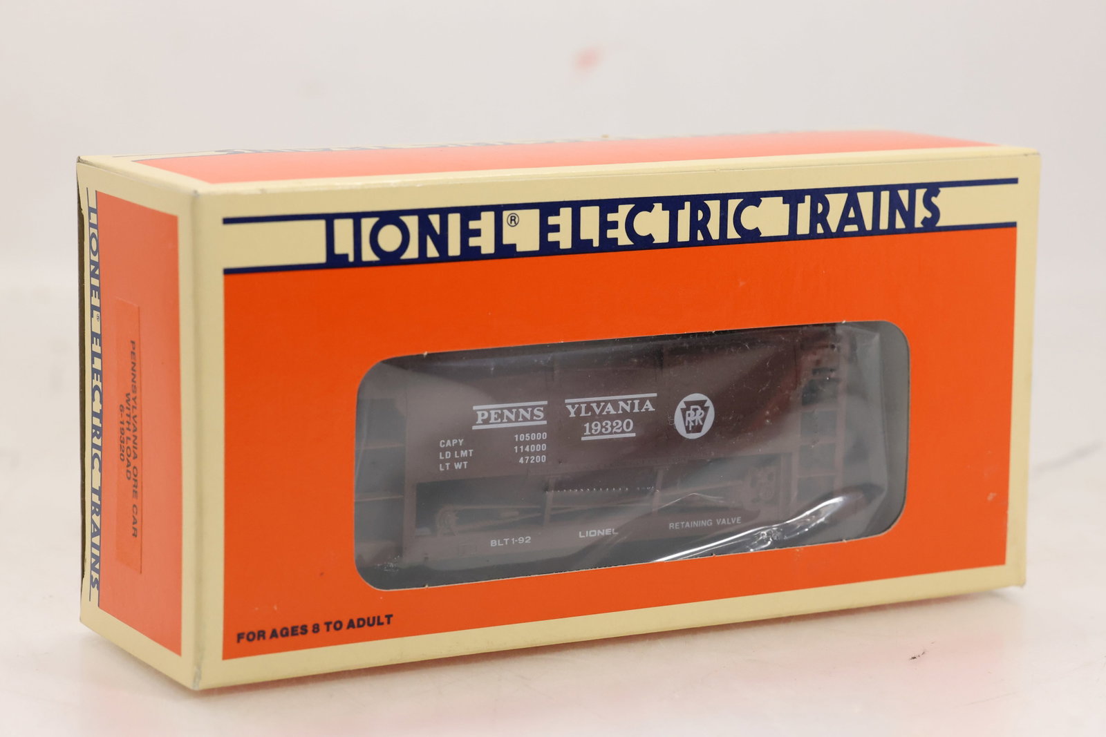 Lionel 6-19320 O Gauge Pennsylvania Ore Car: Lionel 6-19320 O Gauge Pennsylvania Ore Car Size: 9 x 4.5