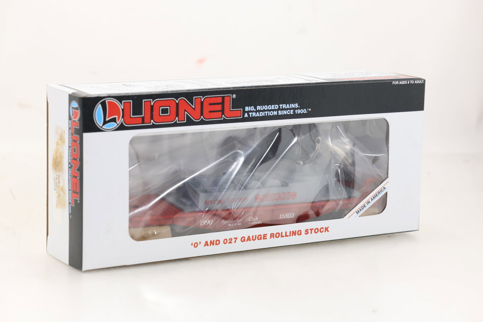 1990 Lionel Train Railroad Club Searchlight Car 6-16803: 1990 Lionel Train Railroad Club Searchlight Car 6-16803 Size: 12 x 5 x 3