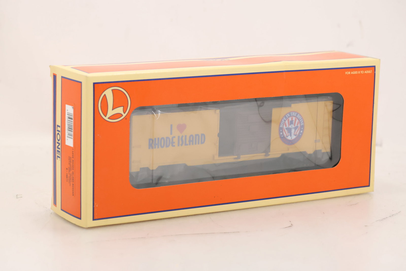 1996 Lionel Train I Love Rhode Island Boxcar 6-19971: 1996 Lionel Train I Love Rhode Island Boxcar 6-19971 Size: 13.5 x 6 x 3