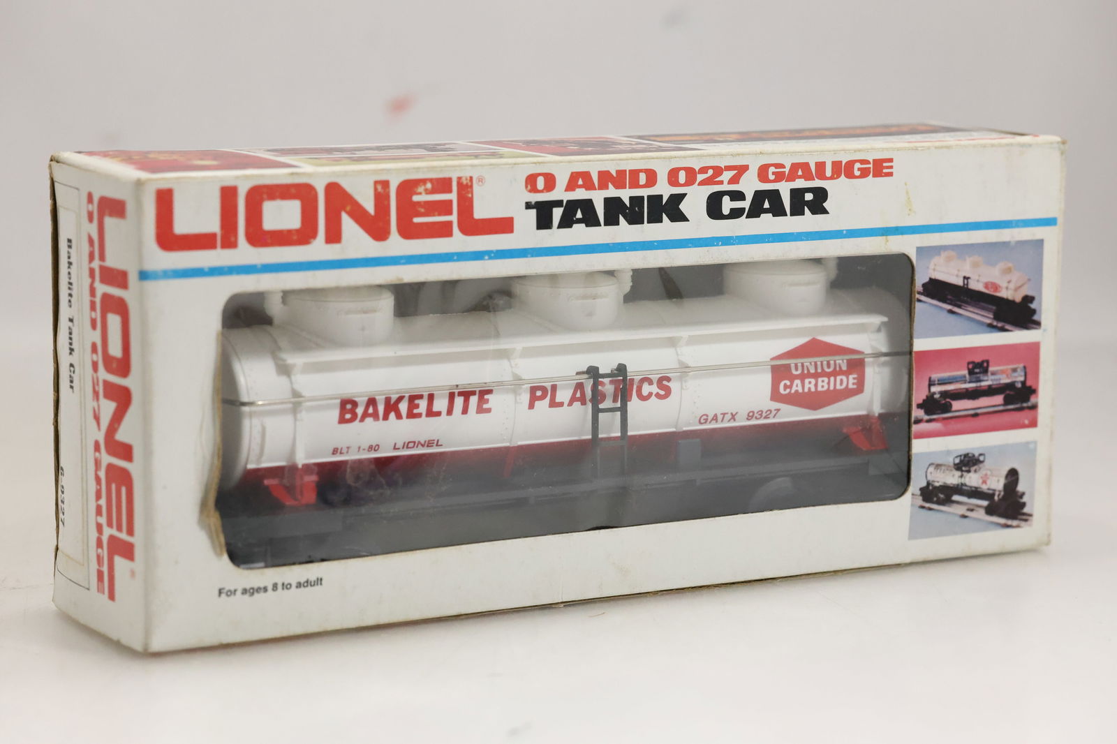 Lionel Trains Bakelite Tank Car 6-9327: Lionel Trains Bakelite Tank Car 6-9327 Size: 11 x 4.5 x 2.5