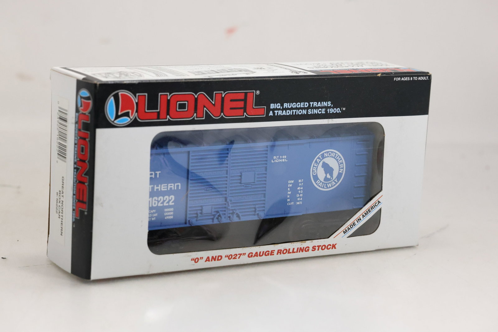 1987 Vintage Lionel Great Northern Box Car 6-16222 Train Car: 1987 Vintage Lionel Great Northern Box Car 6-16222 Train Car Size: 9.5 x 5 x 2.5