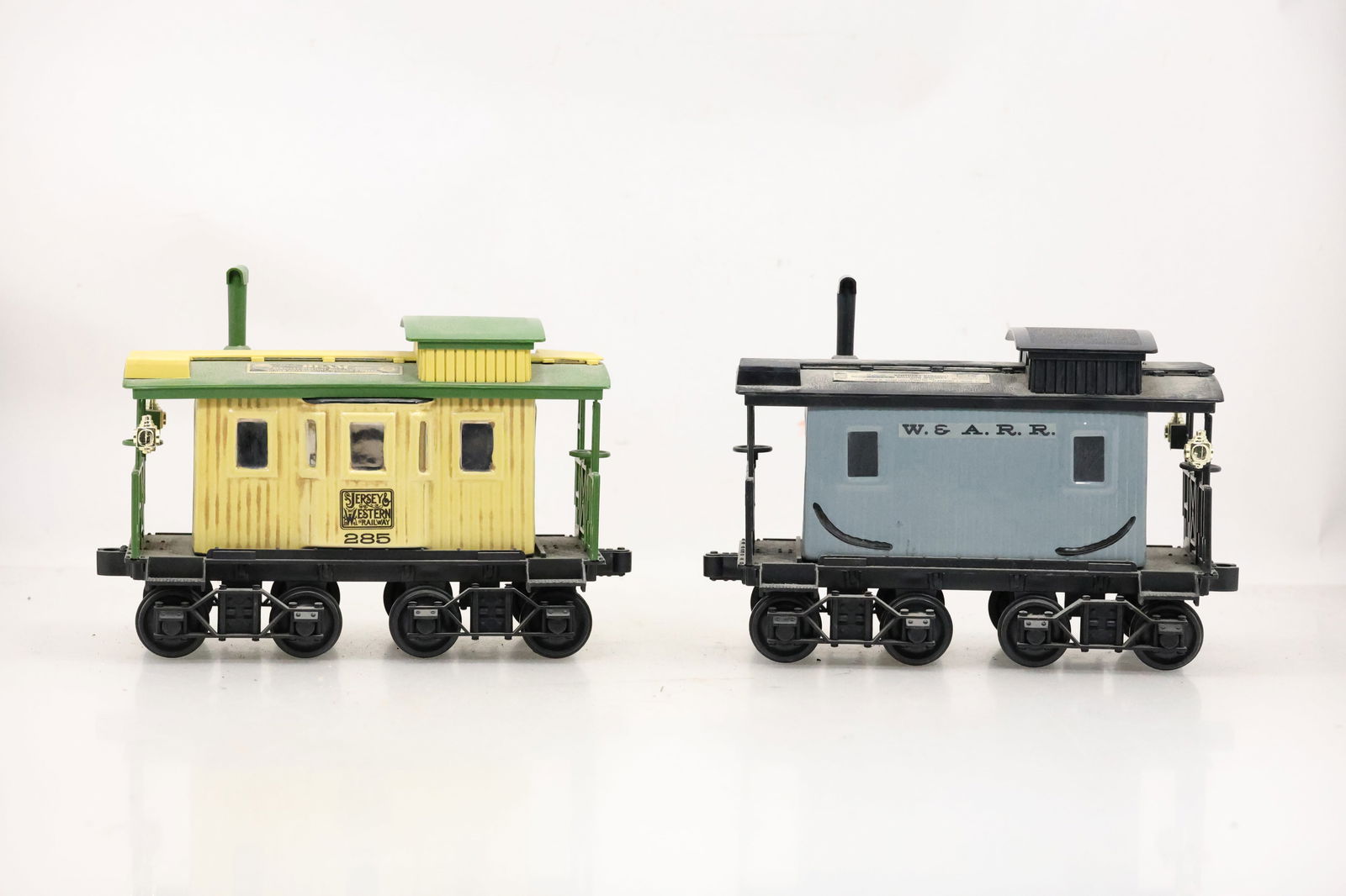 2x Train Decanters Jersey Eastern Railway Caboose (No. 285) W. & A.R.R. Caboose: (1 of 11)