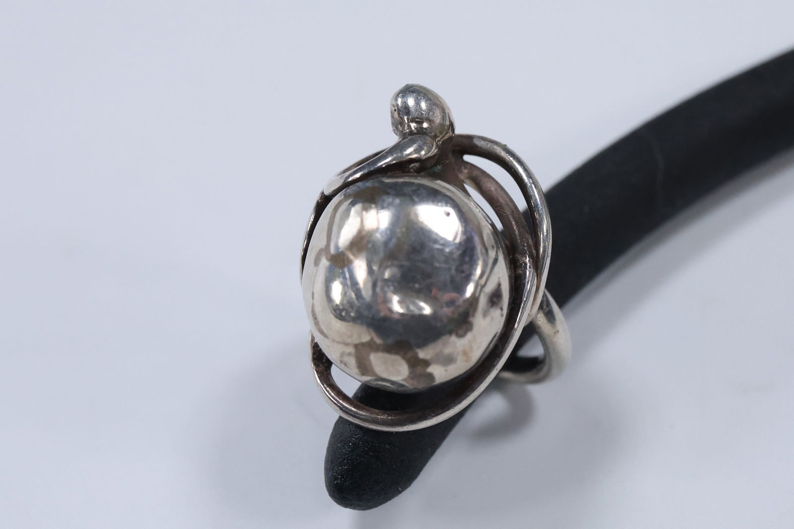 Sterling Silver Mid-Century Modern Ring Size 6.25  , 1 in. x 1 3/8 in. (1 of 11)