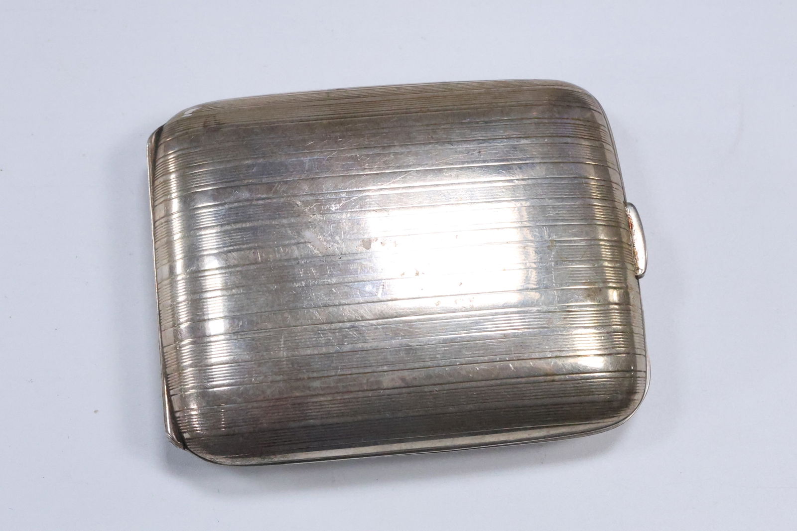 Sterling Silver 1920s-30s Woman's Compact Case weighs 88.4 grams, 3 in. x 2 1/2 in. (1 of 5)