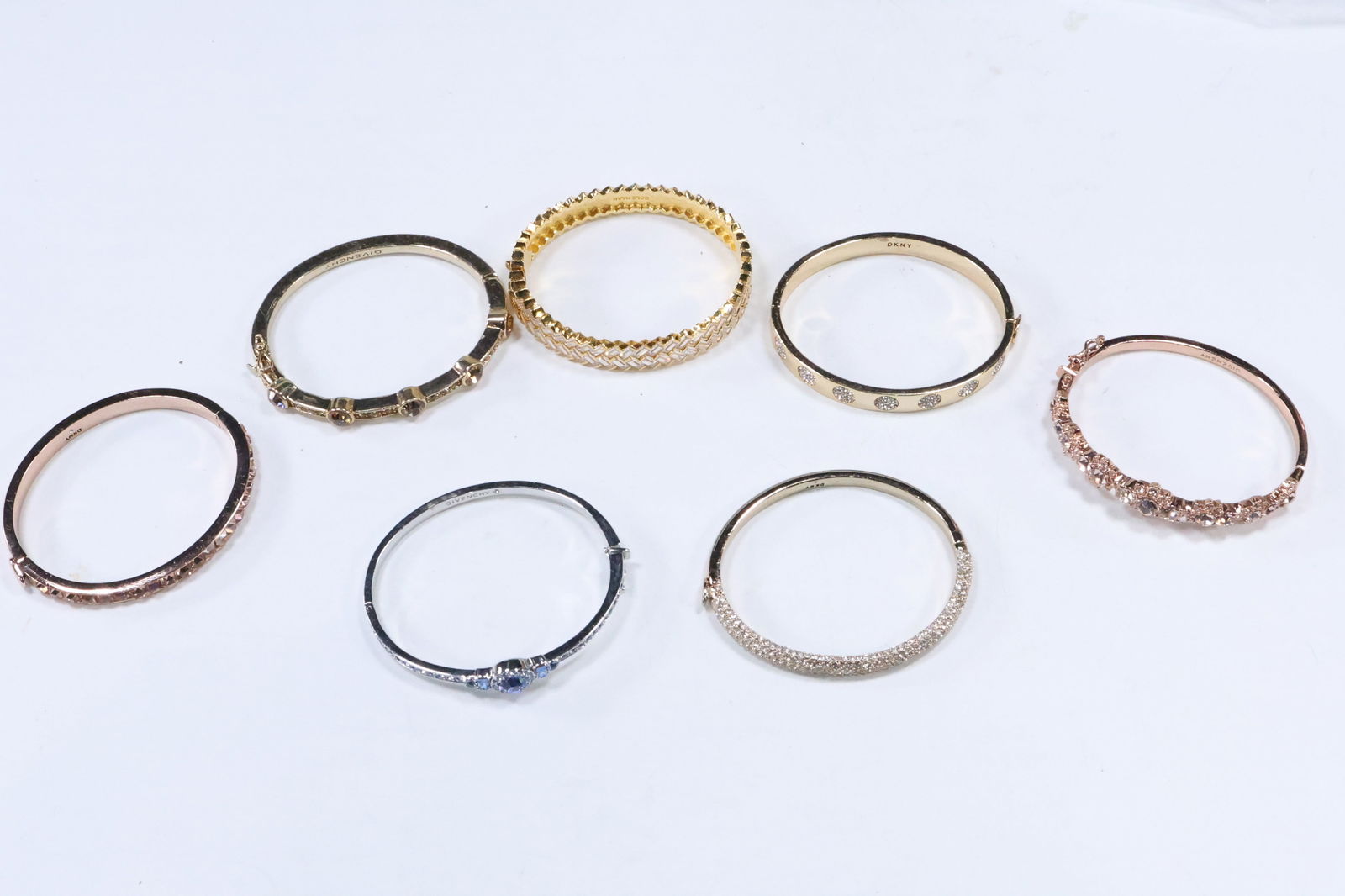 7 Assorted Designer Costume Fashion Bracelets: [3] Givenchy, [2] DKNY, [1] Cole Haan (1 of 19)