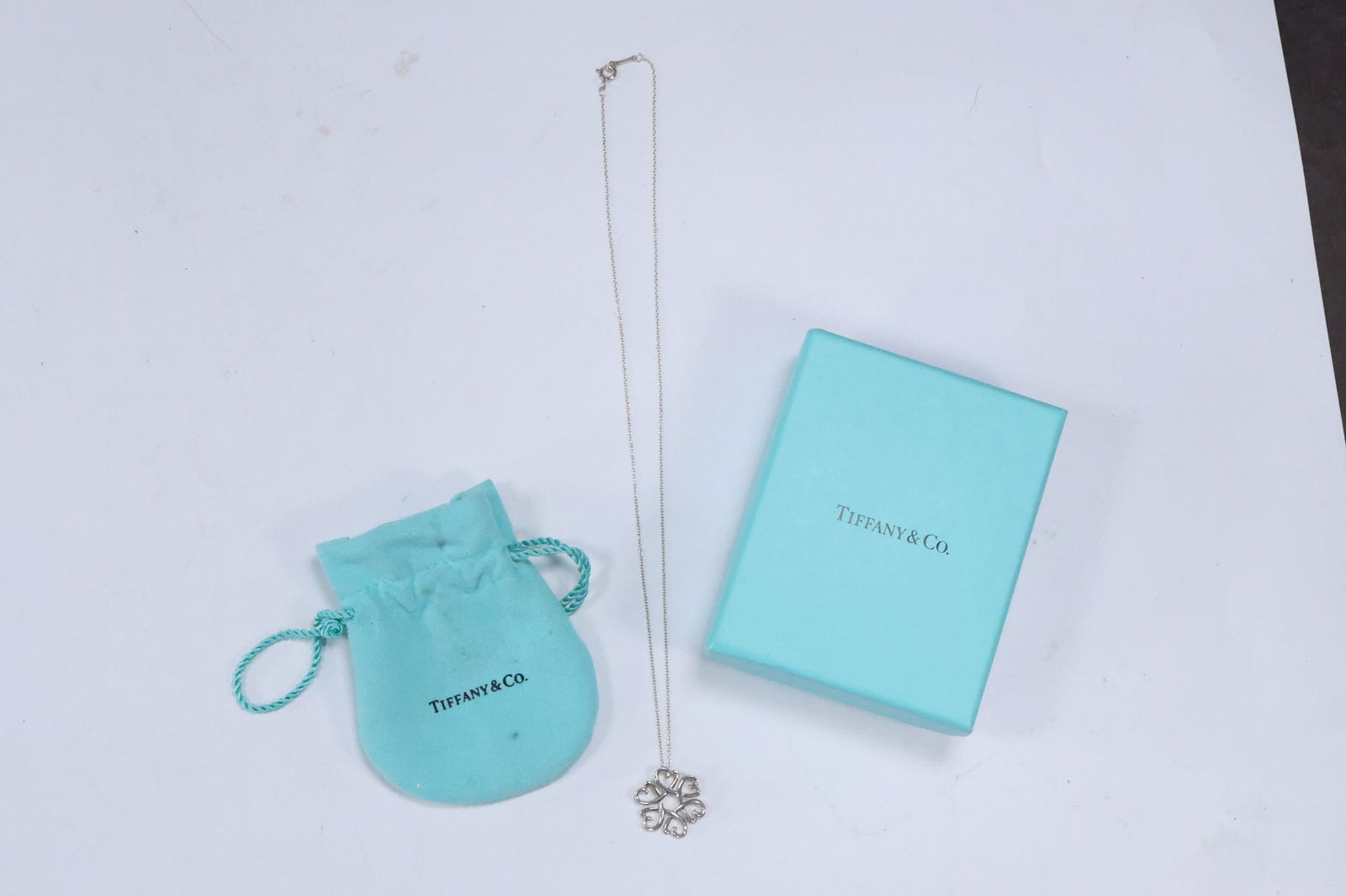 TIFFANY & CO.925 Sterling Silver Multi Loving Heart Pendant Necklace PAOLOMA PICASSO (1 of 11)