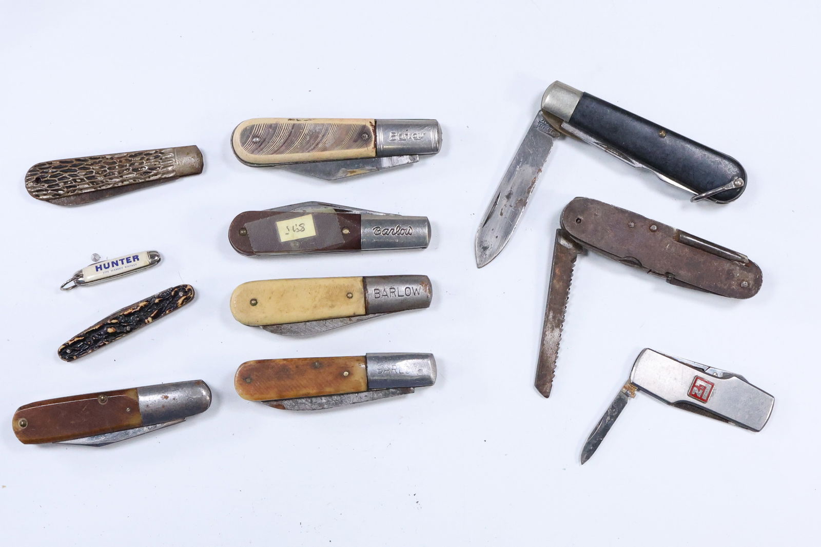 Estate Grouping 11 Assorted Vintage Pocket Knives including Barlow, Hunter, Camillus [utility] (1 of 14)
