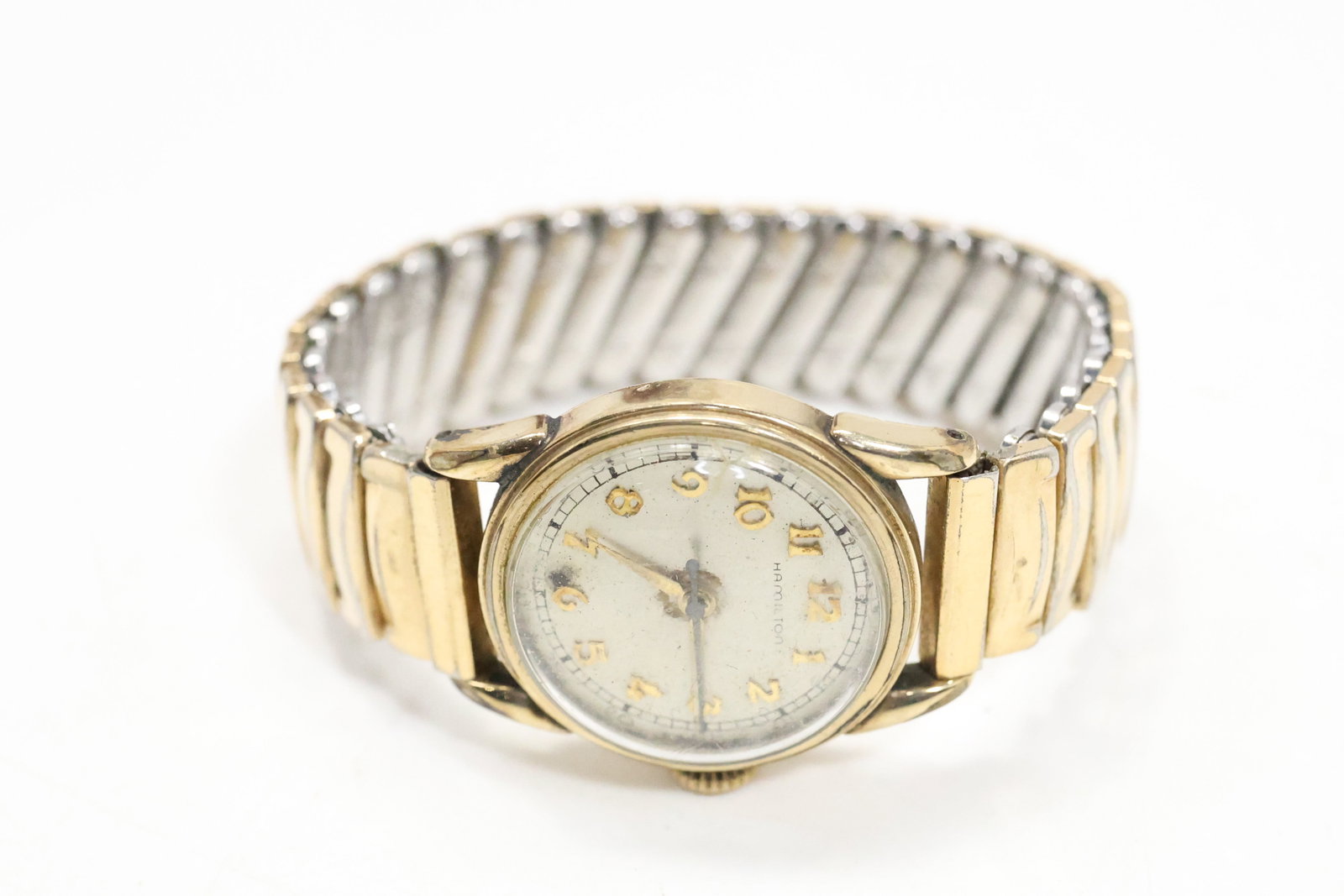 Hamilton [working] 10K GF Wristwatch, 1 1/2 in. x 1 1/4 in.: Hamilton [working] 10K GF Wristwatch, 1 1/2 in. x 1 1/4 in.