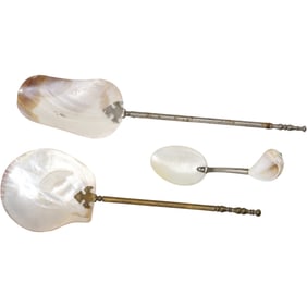 Abalone Mother of Pearl Serving Spoons