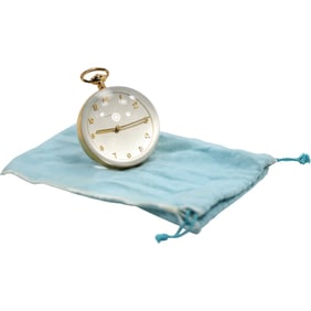 Vintage Tiffany & Co. Paperweight Table Clock, Circa 1965