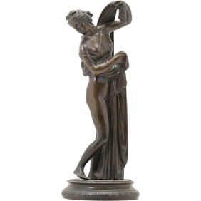 Italian Grand Tour 19th-Century Bronze Sculpture – “Callipygian Venus”