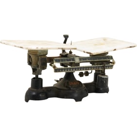 Ohaus Newark Scale Works Vintage Table Top Bar Scale