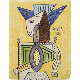 Harry Rosenblatt 1987, Plate 111, Picasso Theme, "Seated Horse"