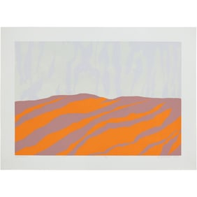 Robert Angeloch 1922-2011, Color Woodcut, "Above Ainort" [Scotland], Pencil Signed, Dated 1982
