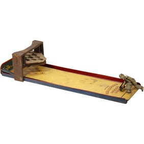 1930s Gotham Champion Tin Litho Bowling Alley – Vintage Toy by Gotham Pressed Steel Corp., N.Y.