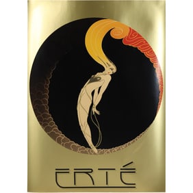 ERTE, Gold Metallic Poster, unframed, 21 inches x 16.5 inches