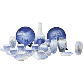 24 Pieces of Assorted ROYAL COPENHAGEN Denmark Fine Porcelain - Variety - See Pictures