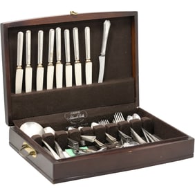 Rogers and Son Silver Plate Flatware in Box - See Pictures for Item Count