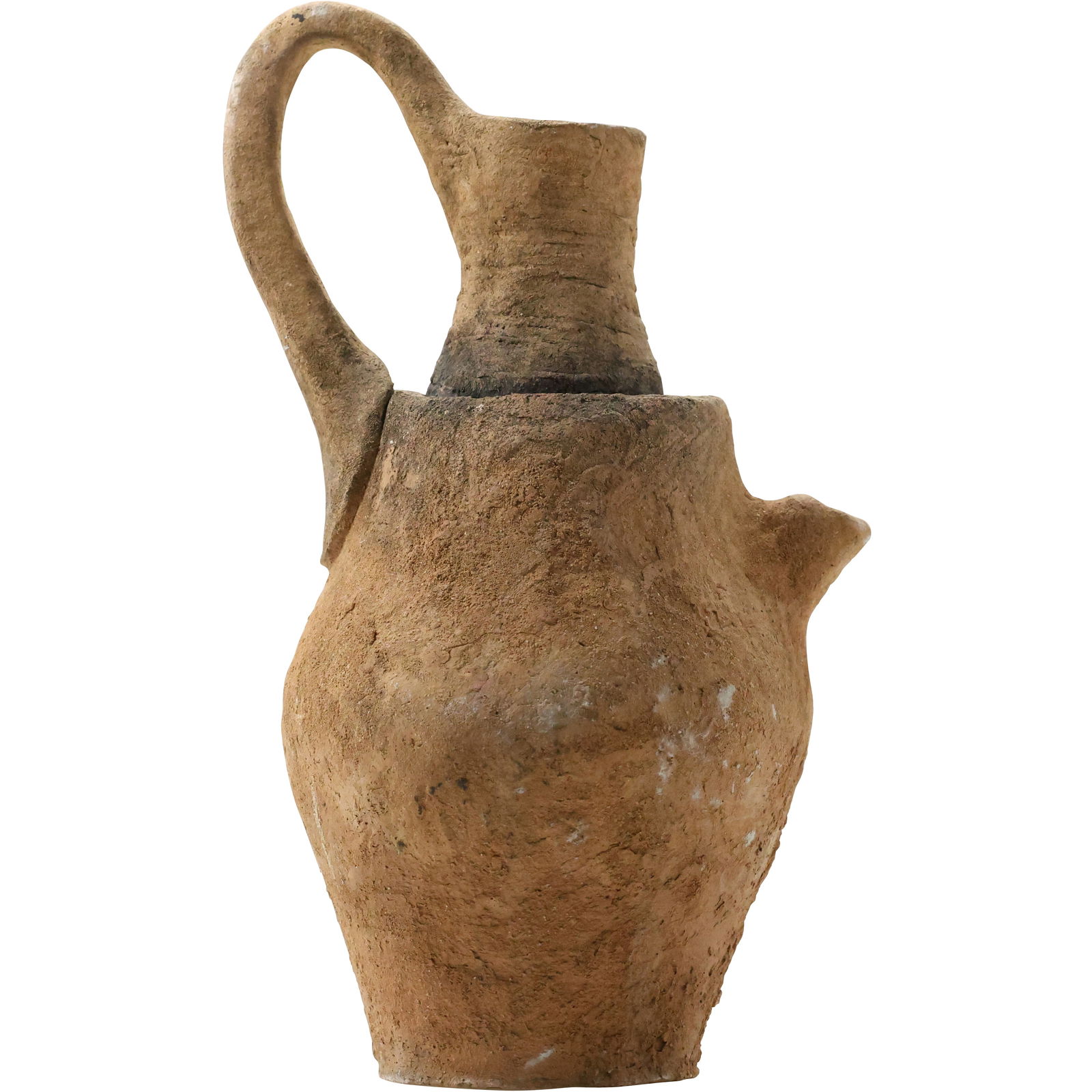 Large Terra Cotta Stoneware Jug / Vessel 13.75 inches height (1 of 19)