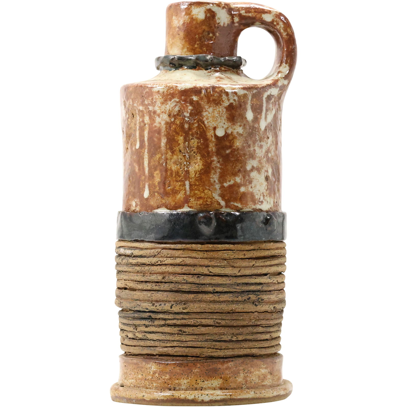 Stylish Tall Art Pottery Jug / Vessel 13.5 inches height x 6 in. wide (1 of 17)