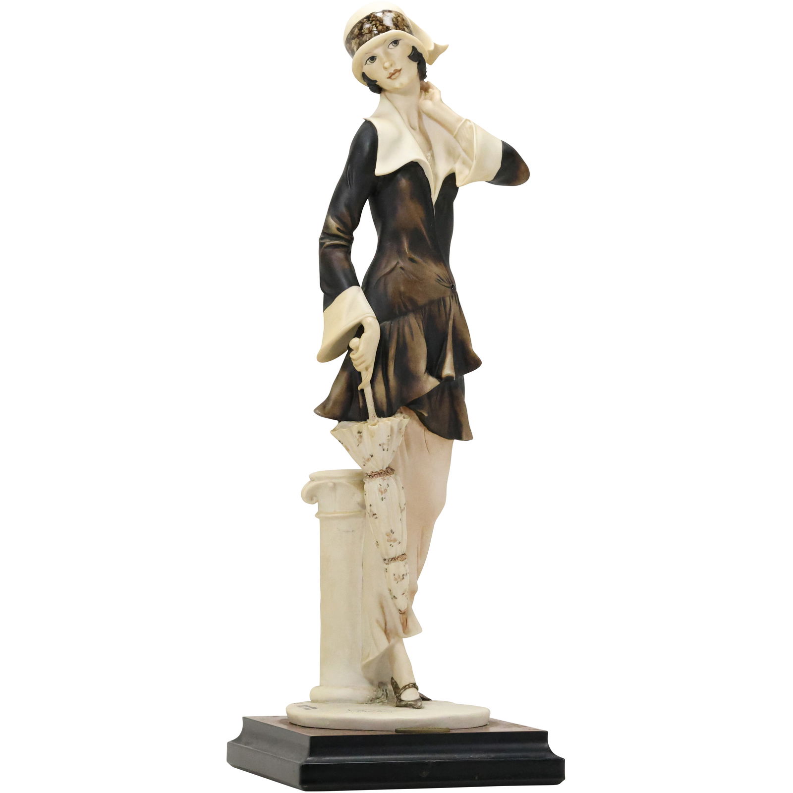 G Armani Figurine Lady Umbrella Statue Limited Edition Capodimonte Italy #2256/5000, 18 in. height (1 of 19)