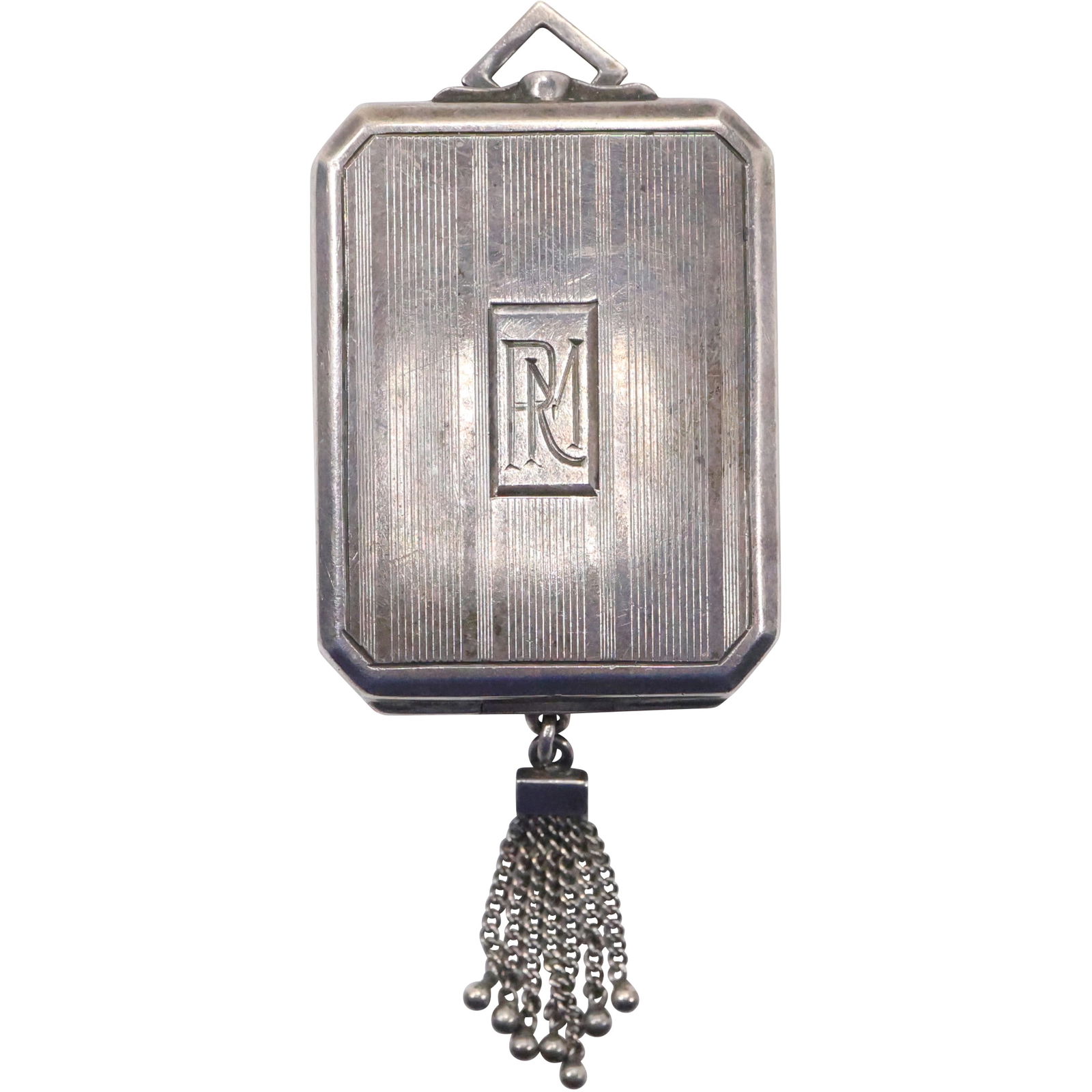 Sterling Silver Victorian Compact Case 2 in. x 1 1/4 in. (1 of 9)