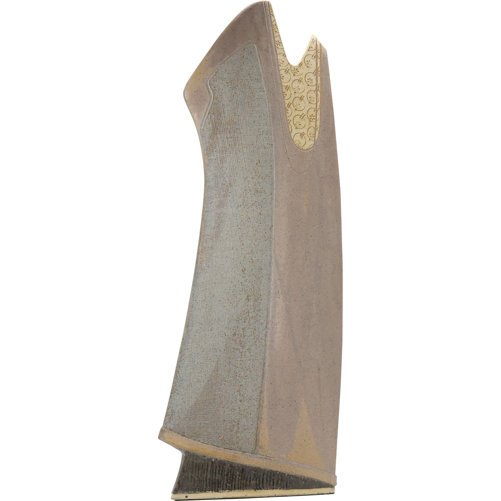 Tall Modernism Art Pottery Vase signed initials "FM" 26.5 inches (1 of 19)