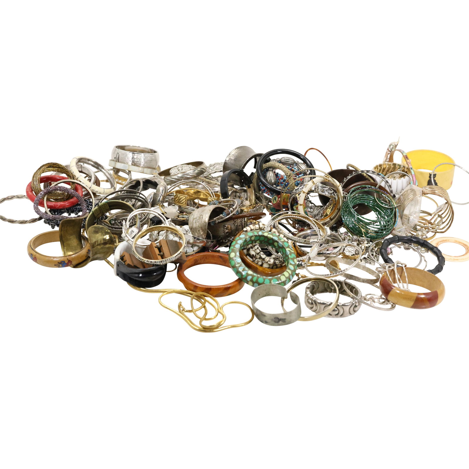 Large Estate Grouping of Vintage Fashion Bracelets - Huge Variety: Large Estate Grouping of Vintage Fashion Bracelets - Huge Variety. size: count in photo S:B
