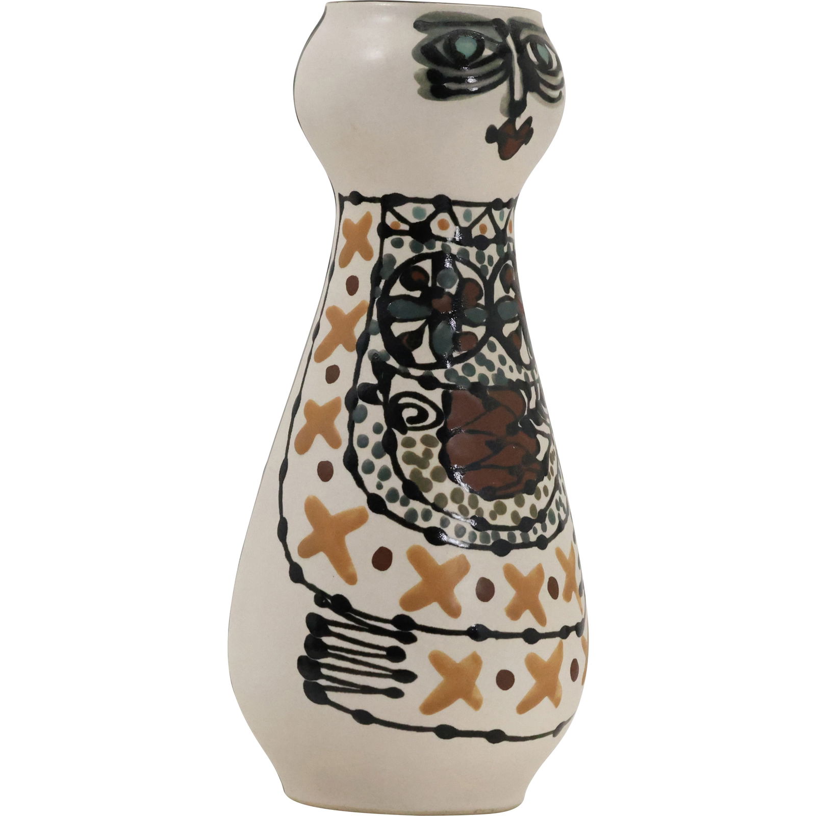 Vintage Mid-Century Danish Modern Picasso Style TOSEN Pottery VASE Wiinblad Era (1 of 11)