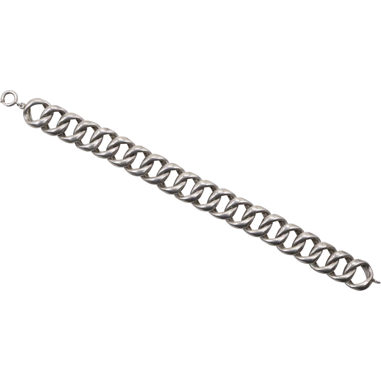 Sterling Silver 18.6 grams Men's Large Link Bracelet 7 in. x 1/2 in. (1 of 11)