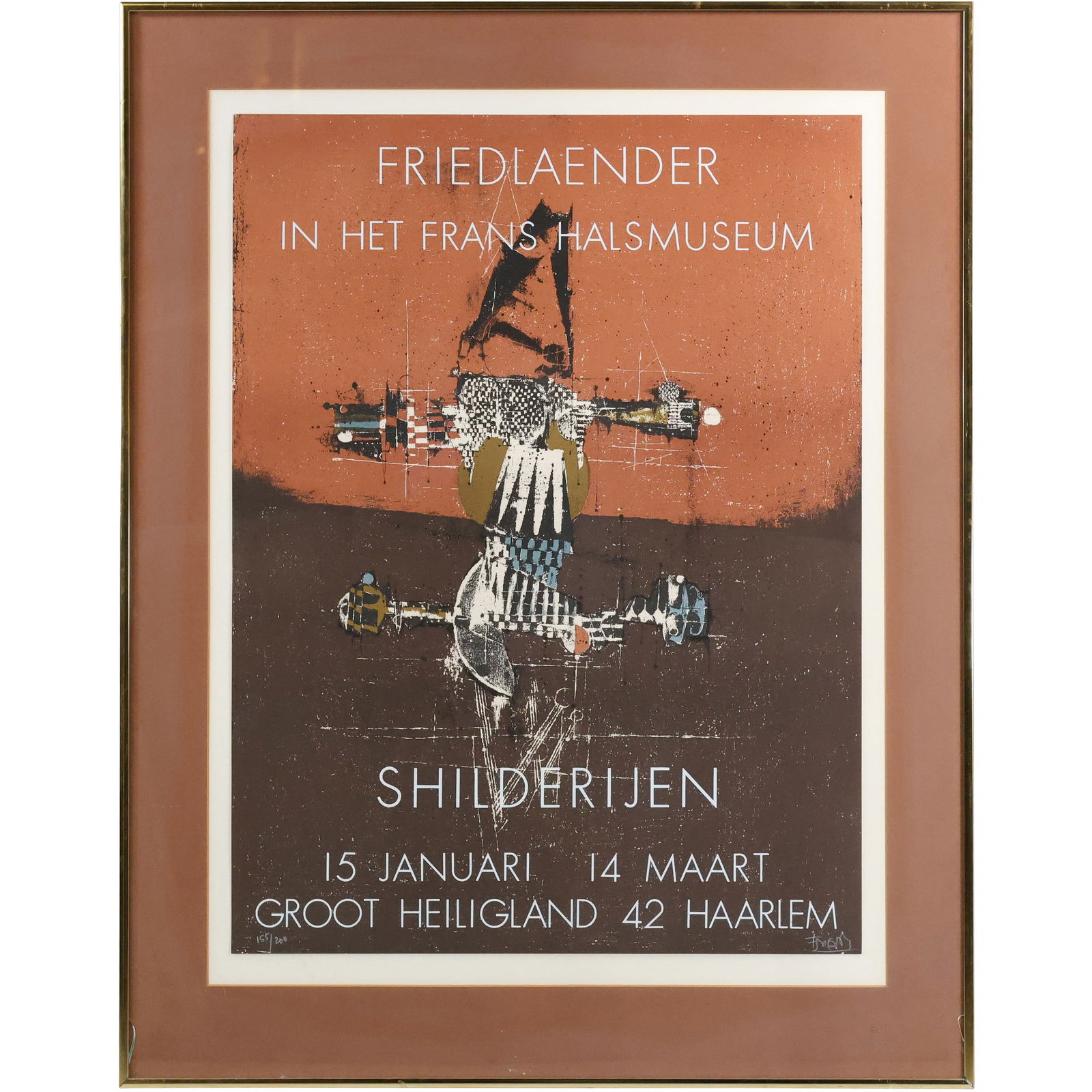 HET FRANS SHILDERIJEN Framed Poster by JOHNNY FRIEDLAENDER Signed & Numbered 155/200 (1 of 13)