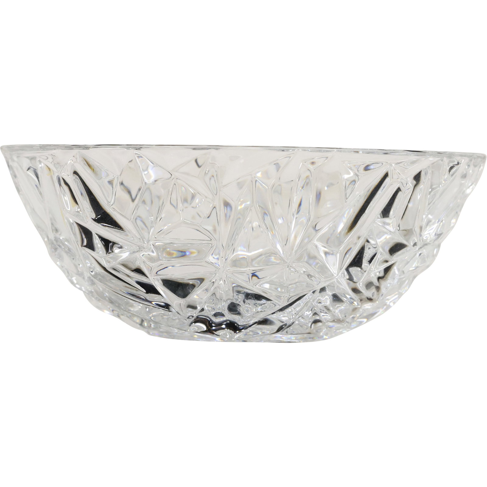 Vintage Signed Tiffany & Co. 9" "Rock Cut" Crystal Bowl c. 1980's: Vintage Signed Tiffany & Co. 9" "Rock Cut" Crystal Bowl c. 1980's size: 9 x 3.5