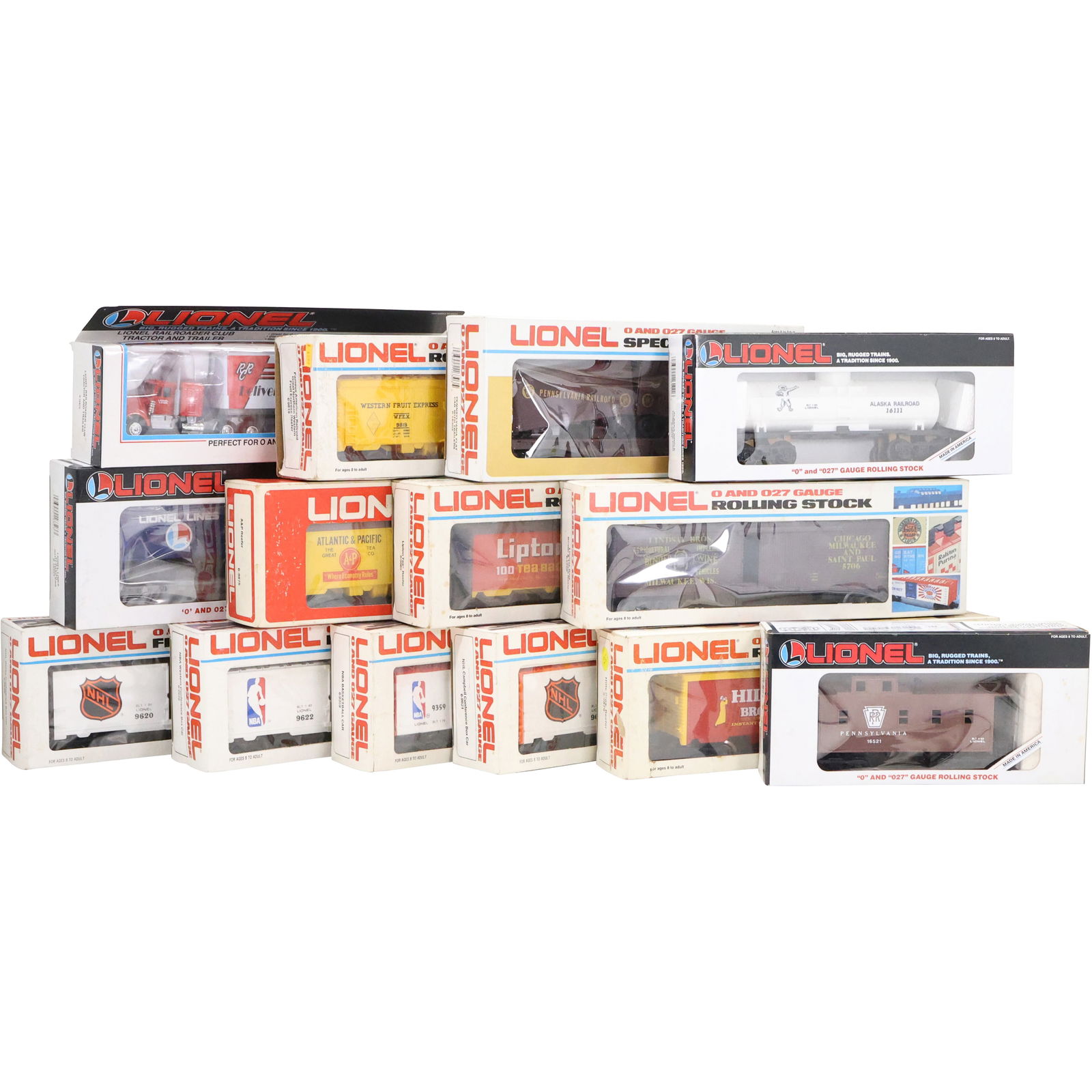 14 Assorted LIONEL Advertising Freight Train Cars in Original Boxes, "O" Gauge (1 of 12)