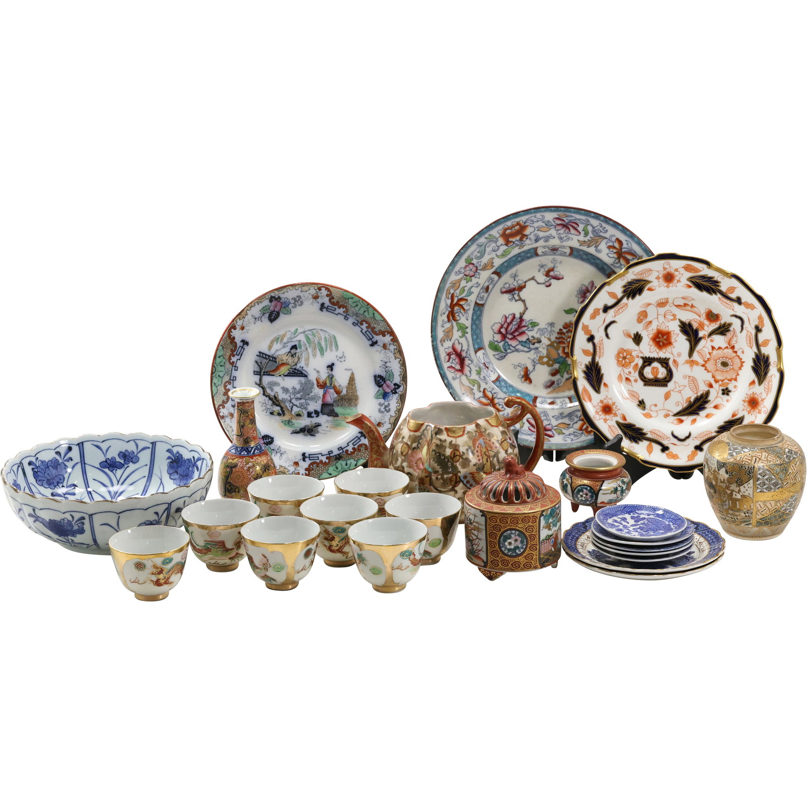 Estate Grouping 23 Pieces of Asian., Japanese , Chinese Fine Porcelain Items - SEE PICTURES (1 of 16)