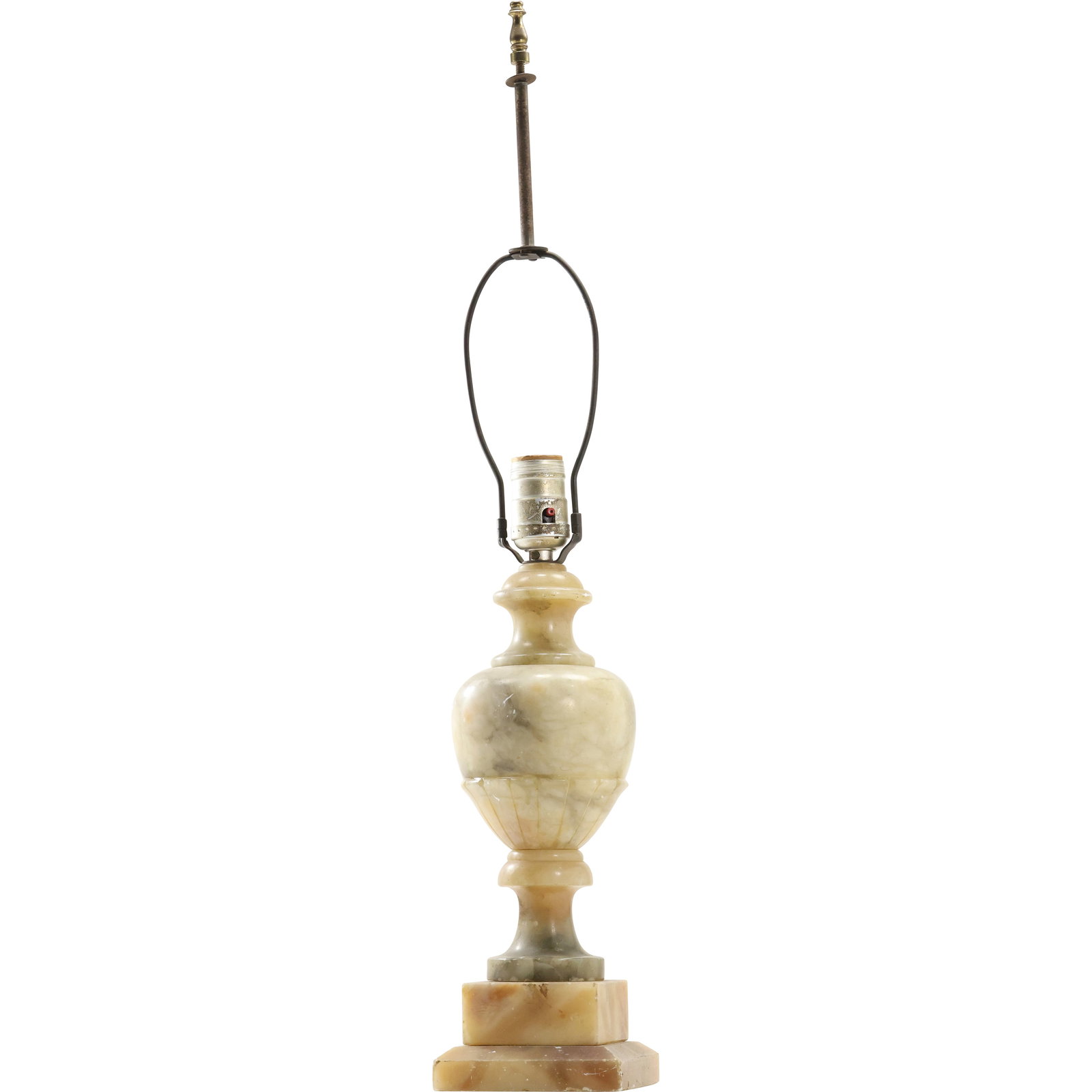 Antique Onyx French Table Lamp Base 26 in. overall height x 4.5 in. wide at base (1 of 16)