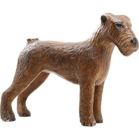Vintage Airedale Terrier Figure Doorstop by Kleistone Rubber 11 inches height x 14 inches