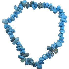 Chunky Turquoise Necklace 23 inches length x 1 in.
