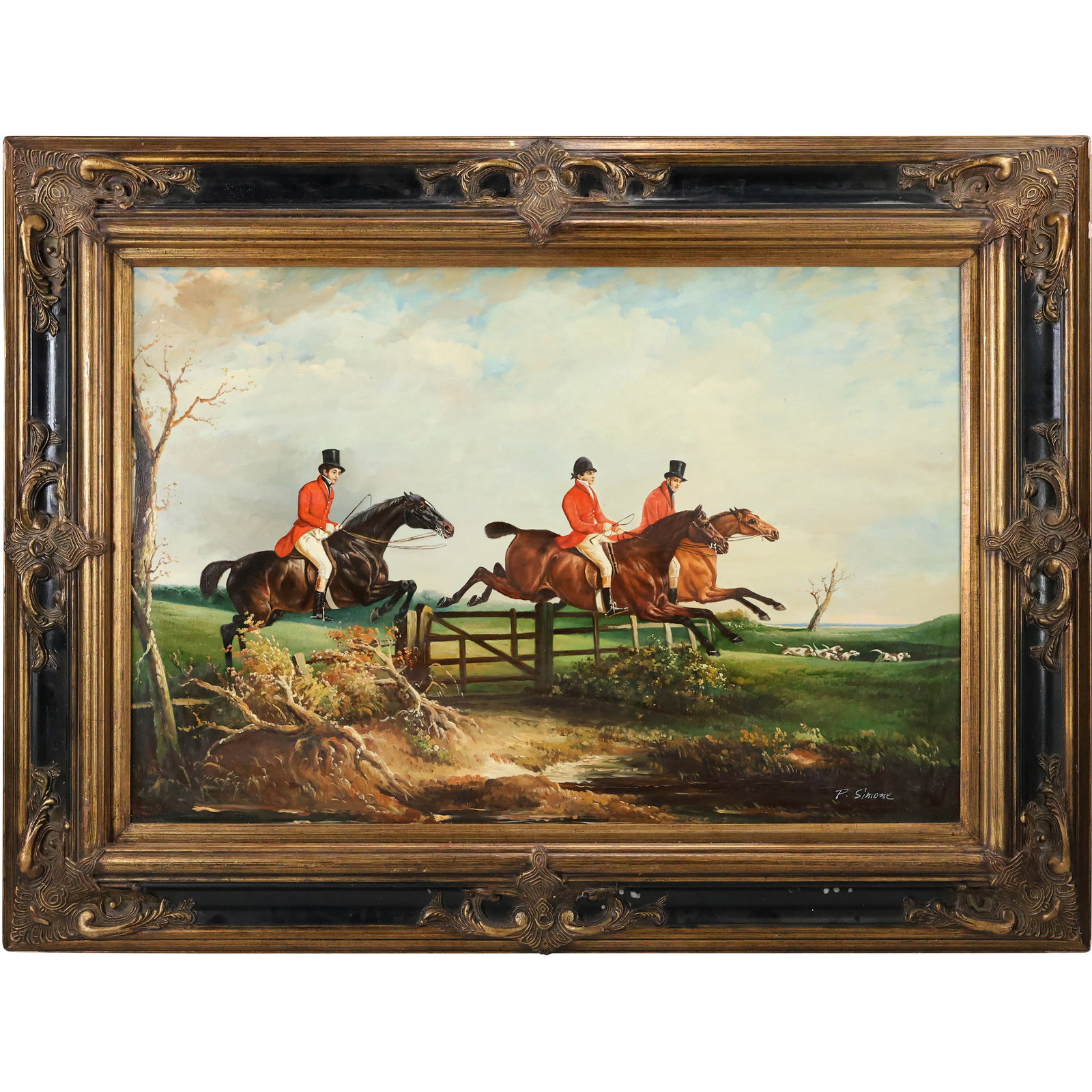 after John E. Ferneley, England, The Squire with the Quorn, Equestrian Painting on Canvas (1 of 20)
