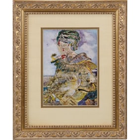 Lazzaro Donati (Italian, 1926-1977), La Mia Amica Carla, Framed Mixed Media Lithograph