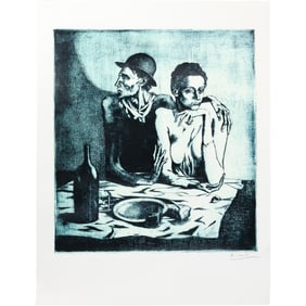 Pablo Picasso, Print, The Frugal Meal, from The Saltimbanques