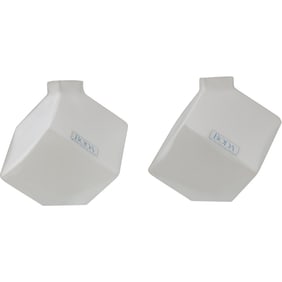 2 KOSTA BODA Sweden Small Faceted Cubistic Vases 4 in. x 4 in.