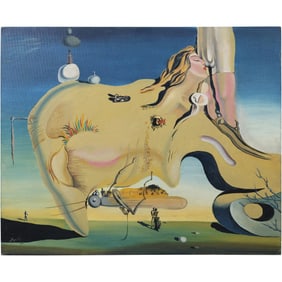 Salvador Dali (1904 - 1989) France, Spain; Surrealist Oil on Canvas Board, Signed, Dated 1971