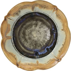 Large Studio Art Pottery Center Fruit Bowl 20 inches diameter