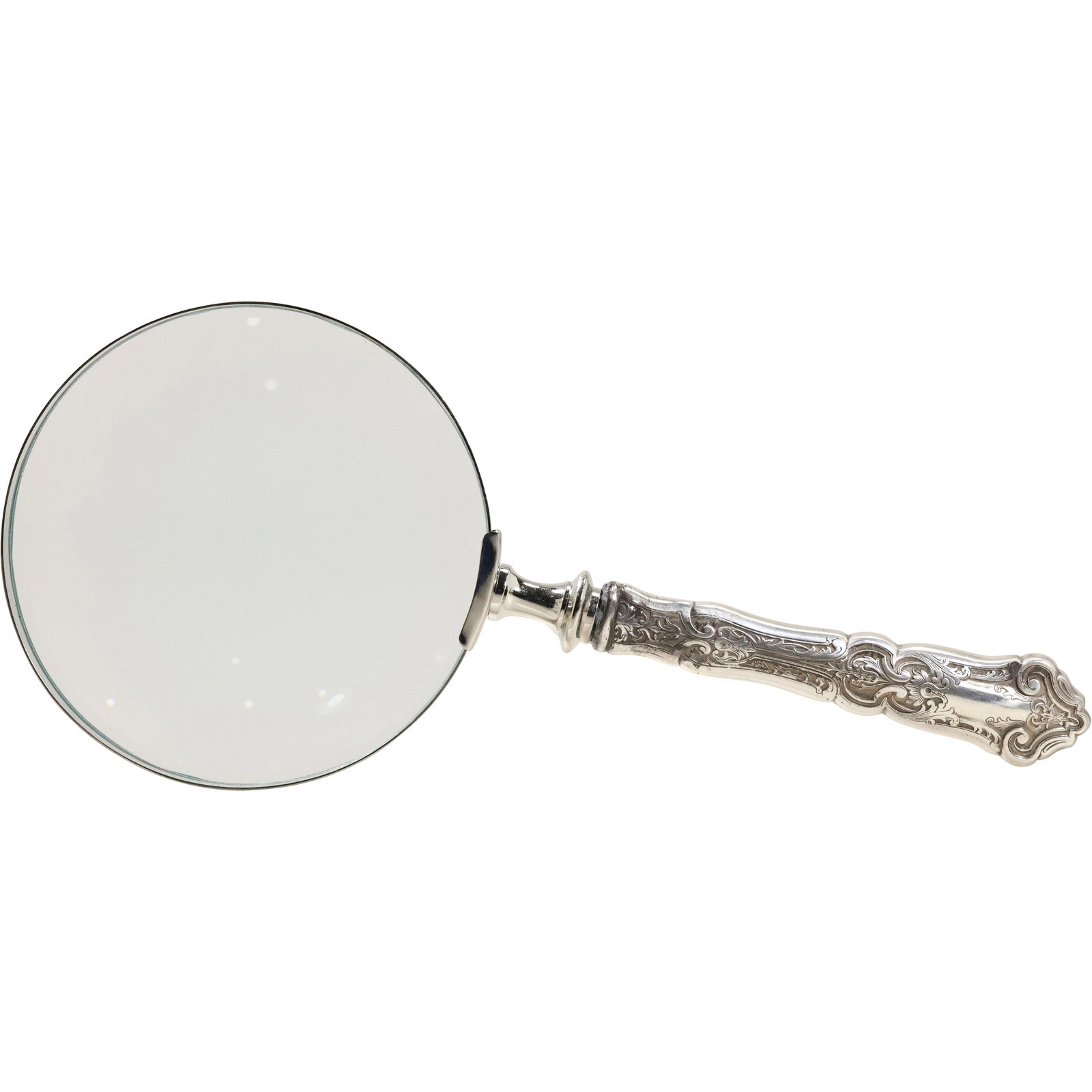 Fancy Silver Handled Magnifying Glass 11.25 inches length x 5 in. wide (1 of 14)