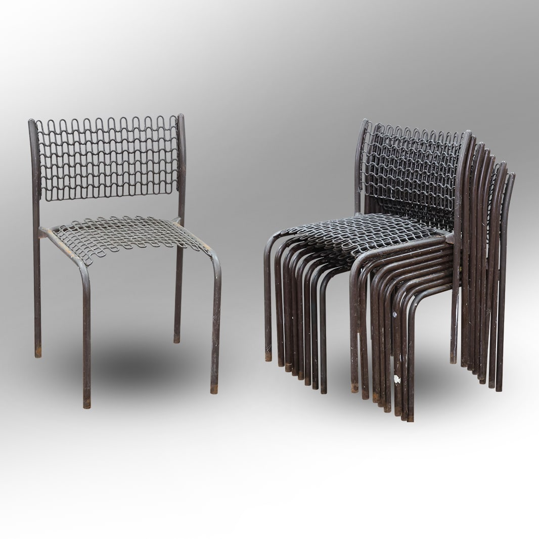 Set 8 David Rowland for Thonet Patented Softec Chair & Soflex Mesh Stacking Chairs (1 of 14)