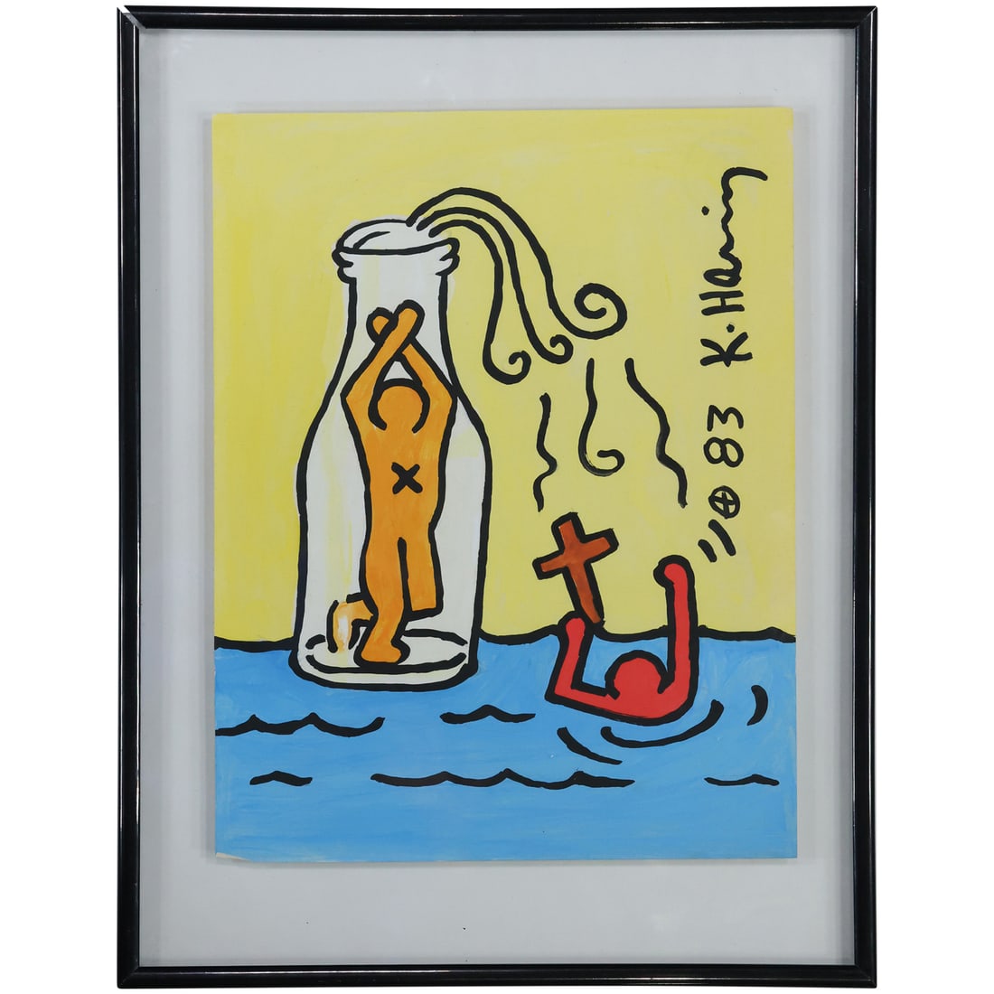 Keith Haring; 20thC. Felt -Tip Drawing (1 of 12)