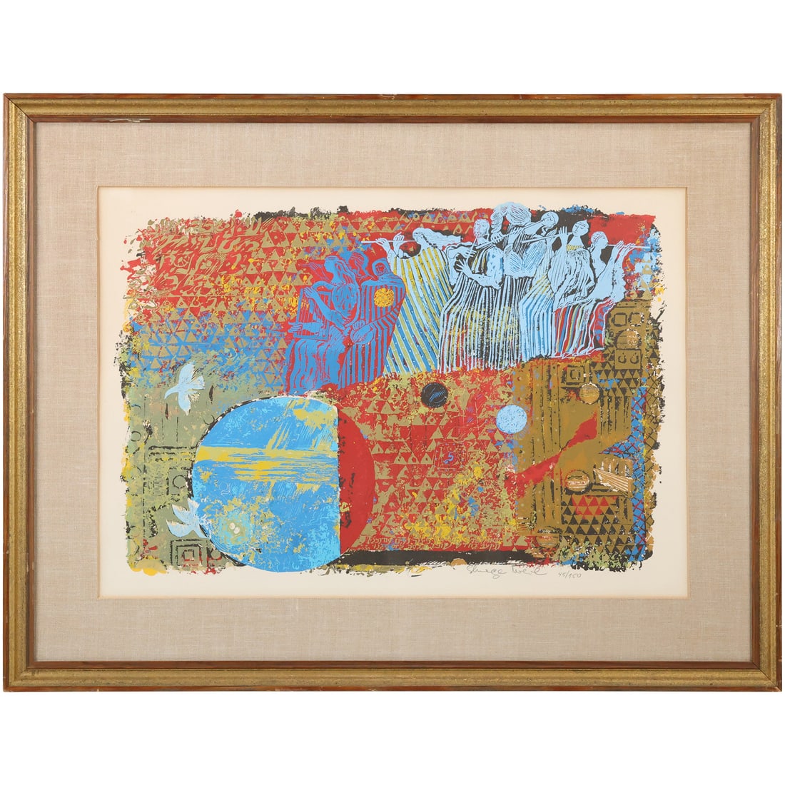 SHRAGA WEIL ''TAKE UP THE MELODY'' SERIGRAPH #45/150 - Signed lower right (1 of 14)