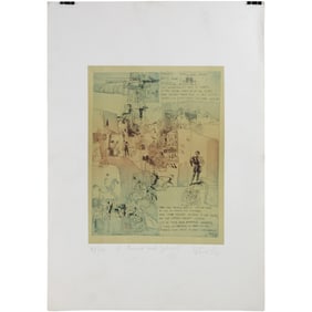 ADAM WURTZ (1927-1994, Budapest) Surrealism Lithograph 97/100, 2. Romeo and Juliet