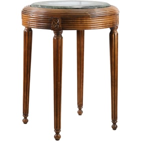 Fine Art Deco Mahogany and Marble Side Table